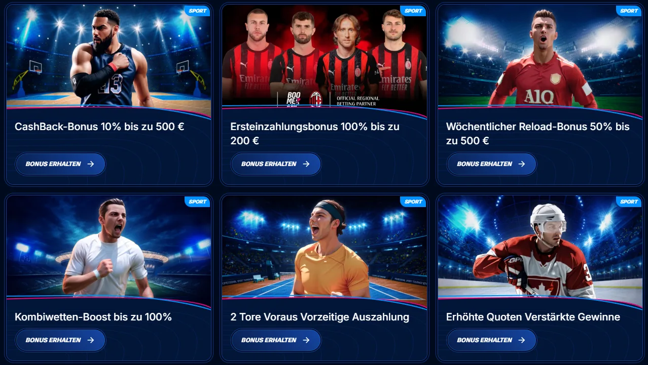 Boomerang Bet Boni Übersicht